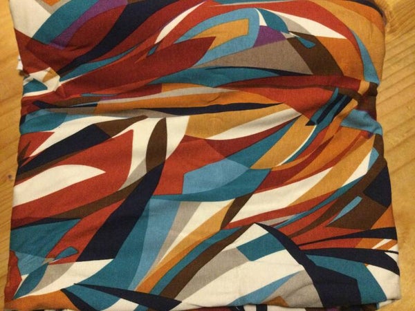 Viscose Jersey 200x140 cm met herfst kleuren