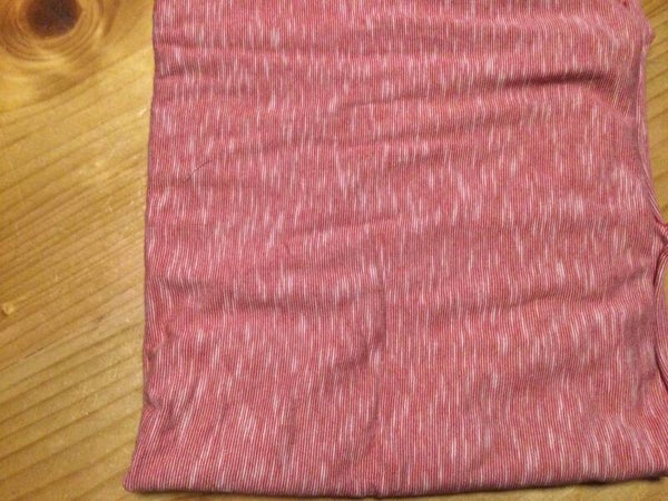 Jersey 100x 140 cm rood met wit