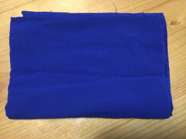 Viscose 150x140cm kabel blauw