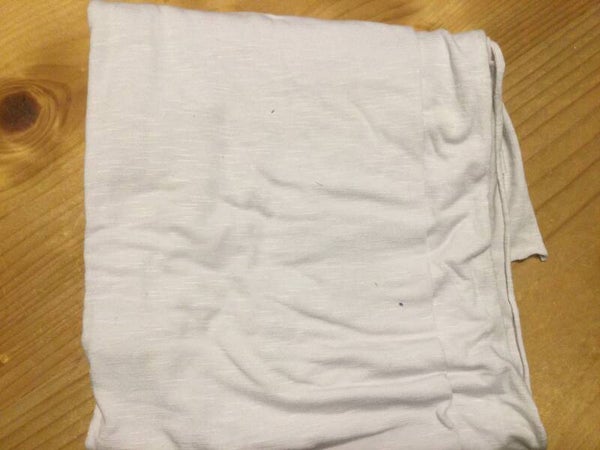 Soepel Jersey wit  80x140 cm