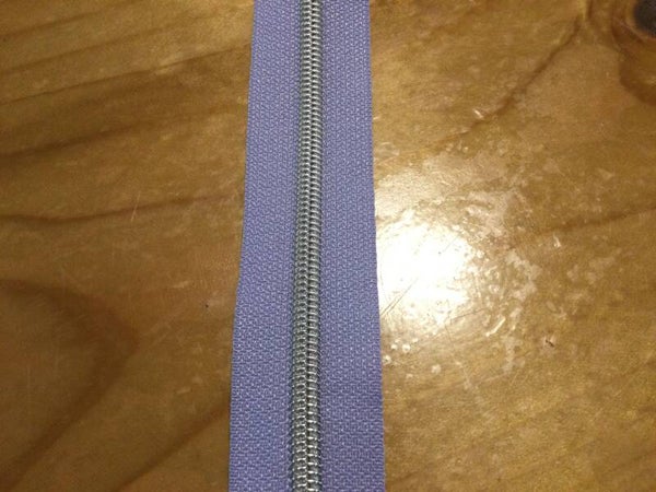 Rits 1 meter zilver