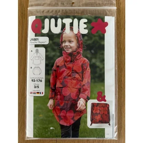 een poncho patroon voor kinderen maat 92 tot 176