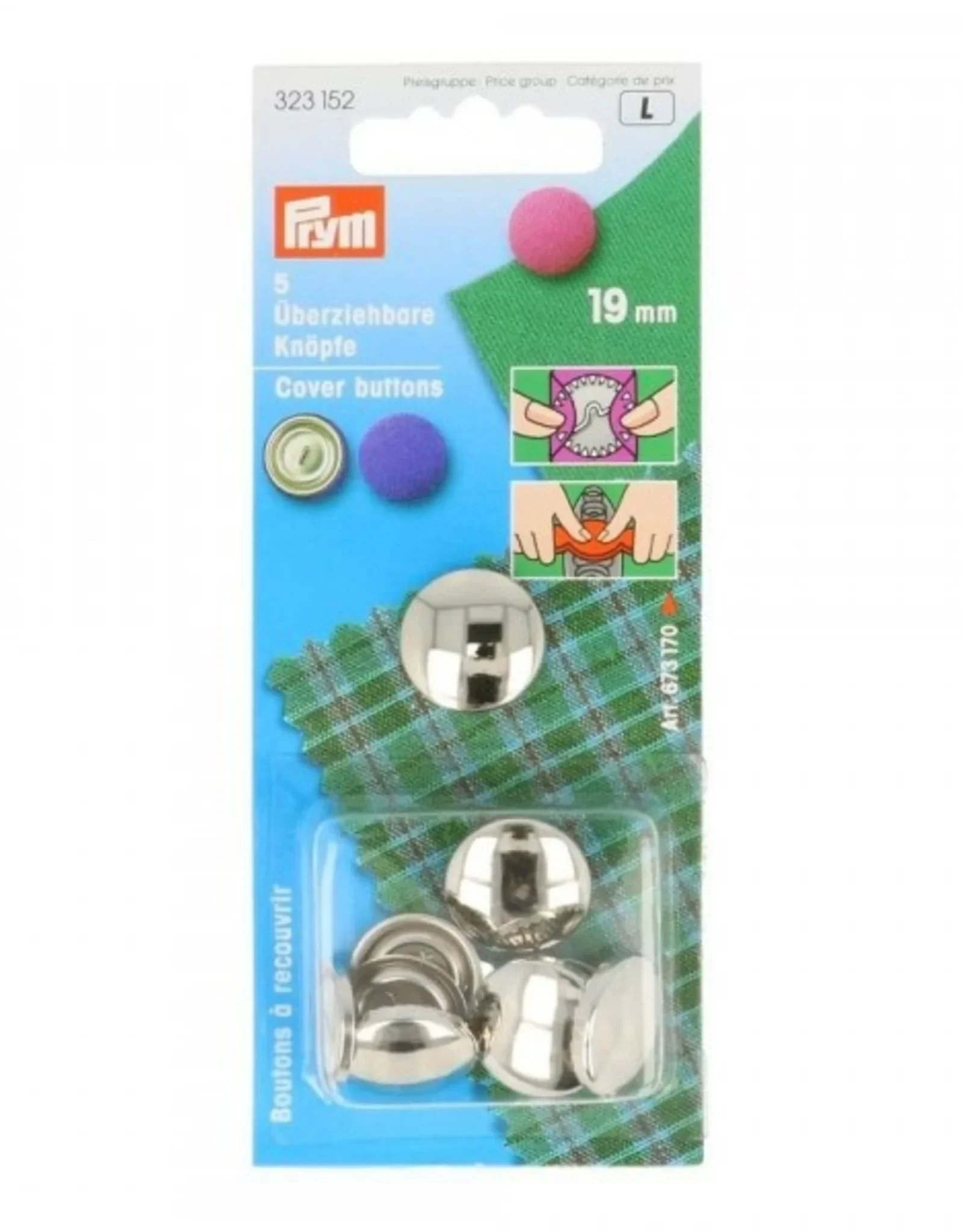overtrekbare knopen 19 mm zitten er 5 in