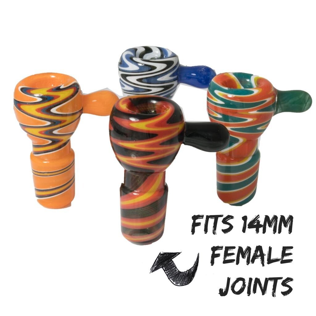 psychedelic style bong bowls