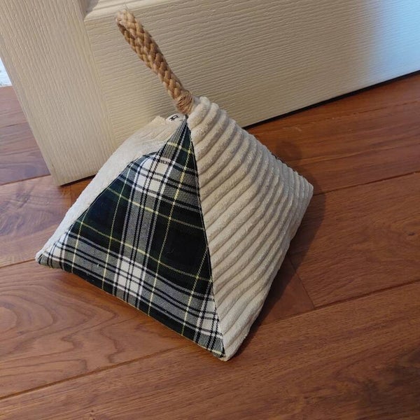 Cale porte Velours et Tartan écossais