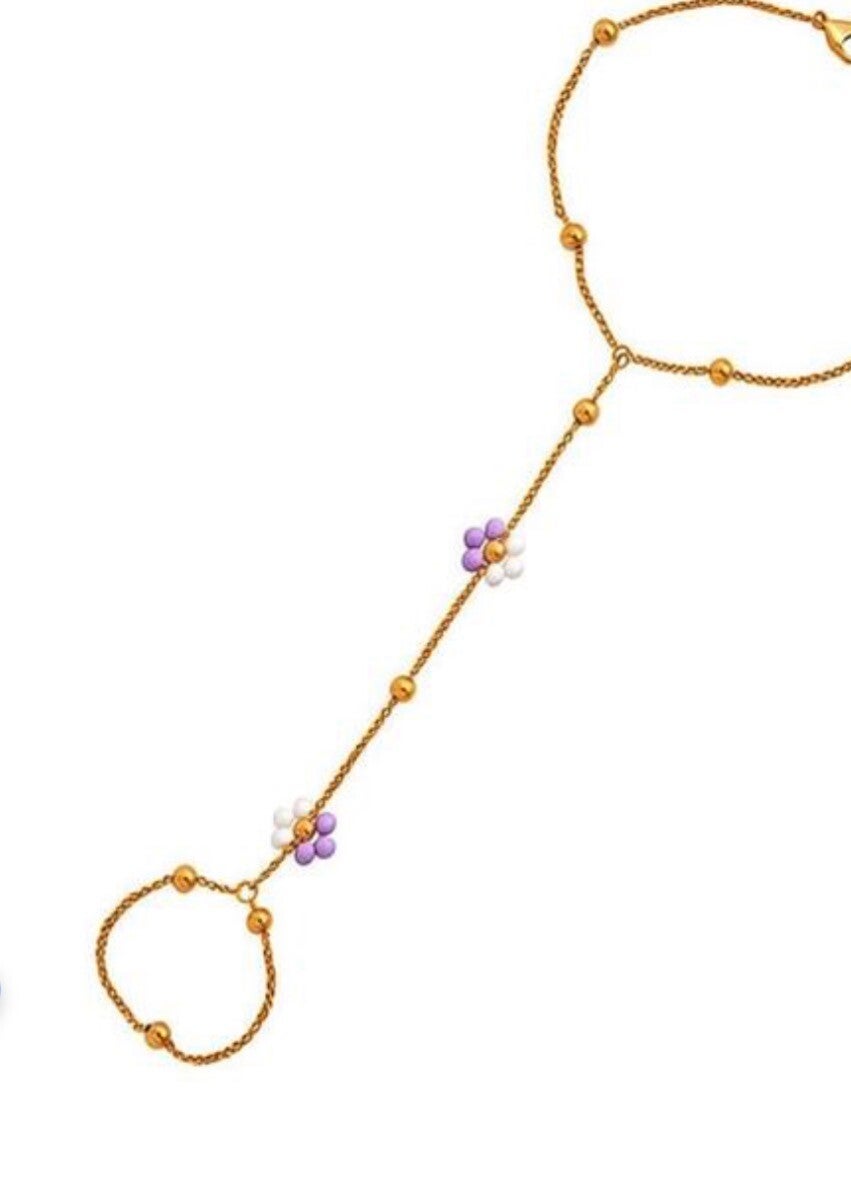 Hand chain Madelief Lila