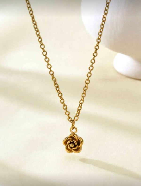 Rose ketting goud