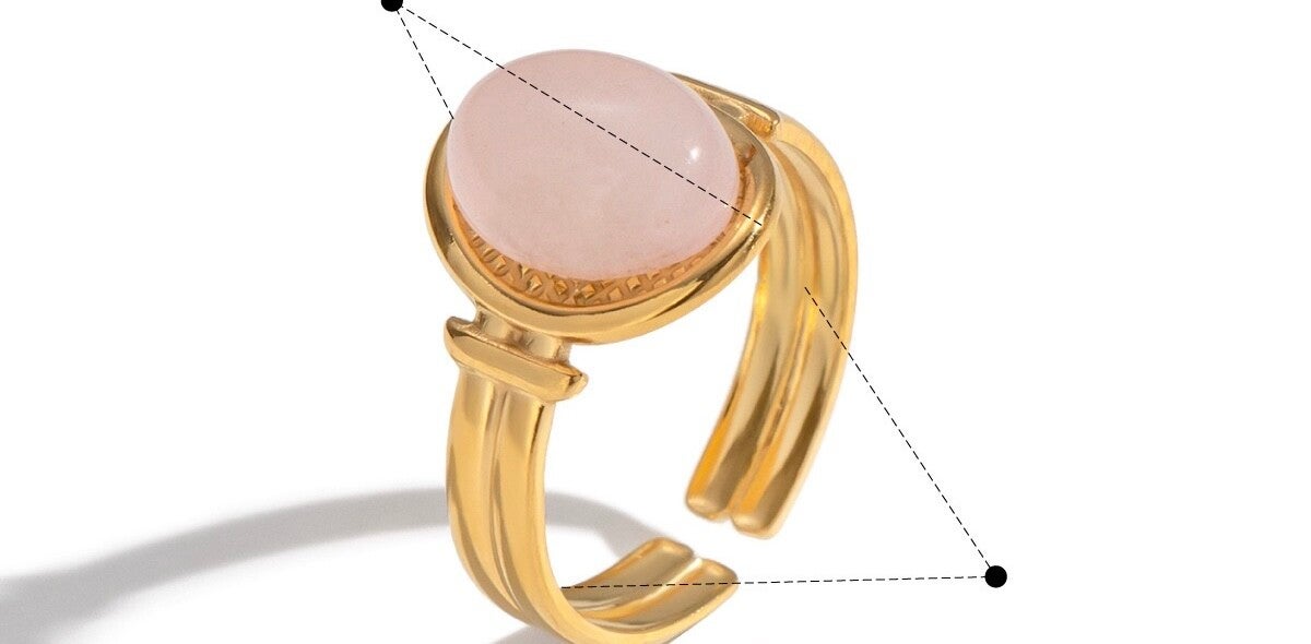 Pink stone ring