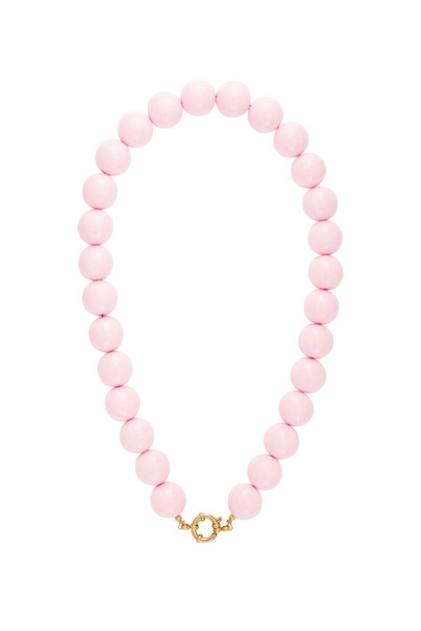 Kralen ketting roze