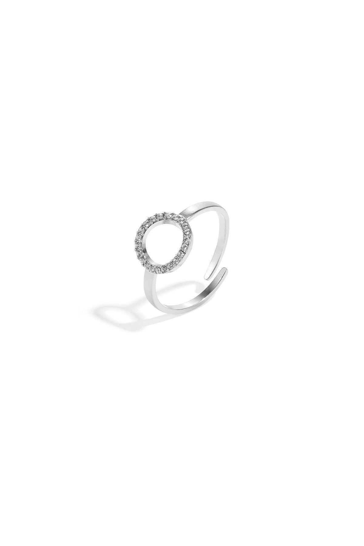 Sparkle circle ring
