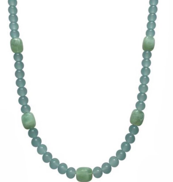 Ketting kralen blauw