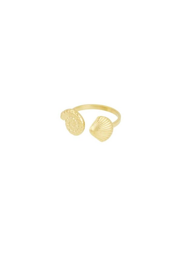 Beach vibe ring goud