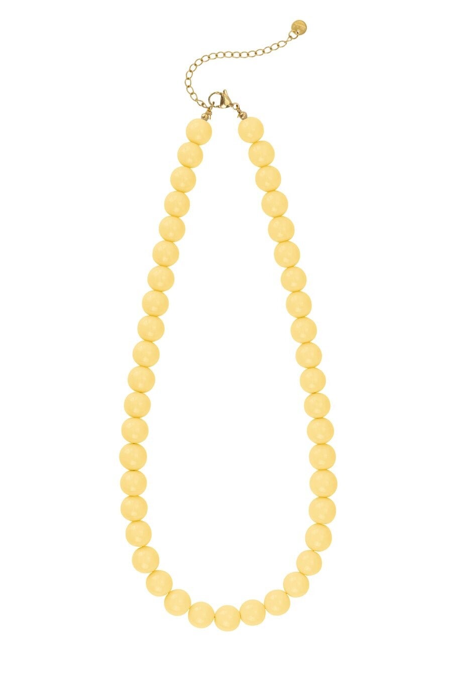 Beaded ketting geel goud