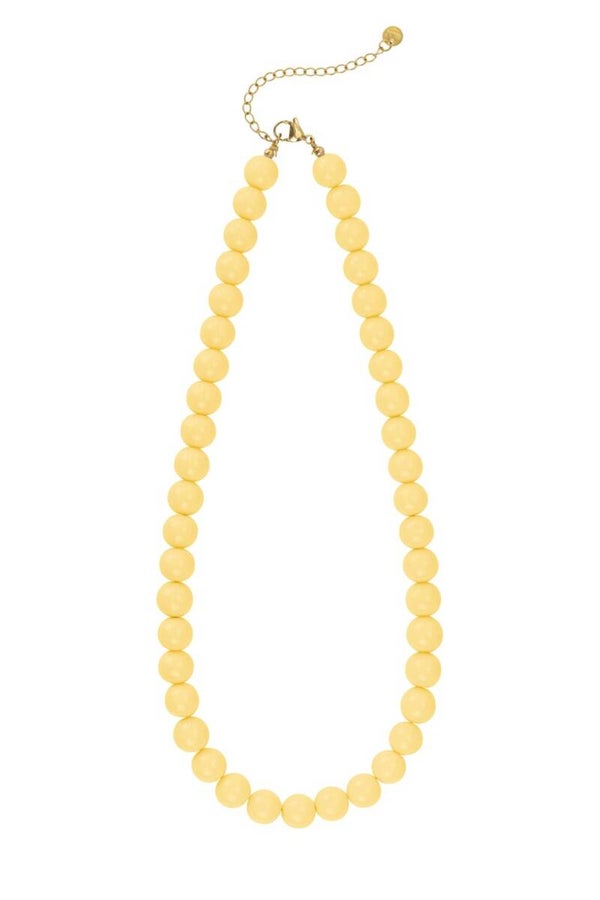 Beaded ketting geel goud