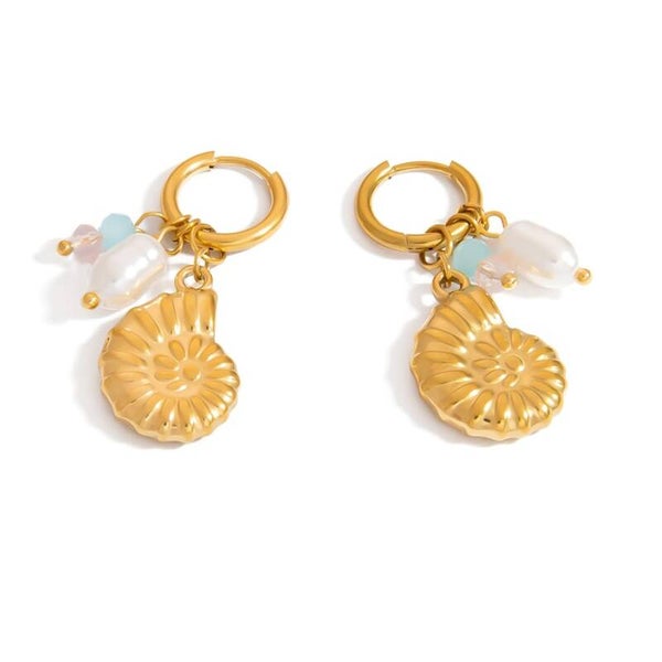 Oceanic drop oorbellen