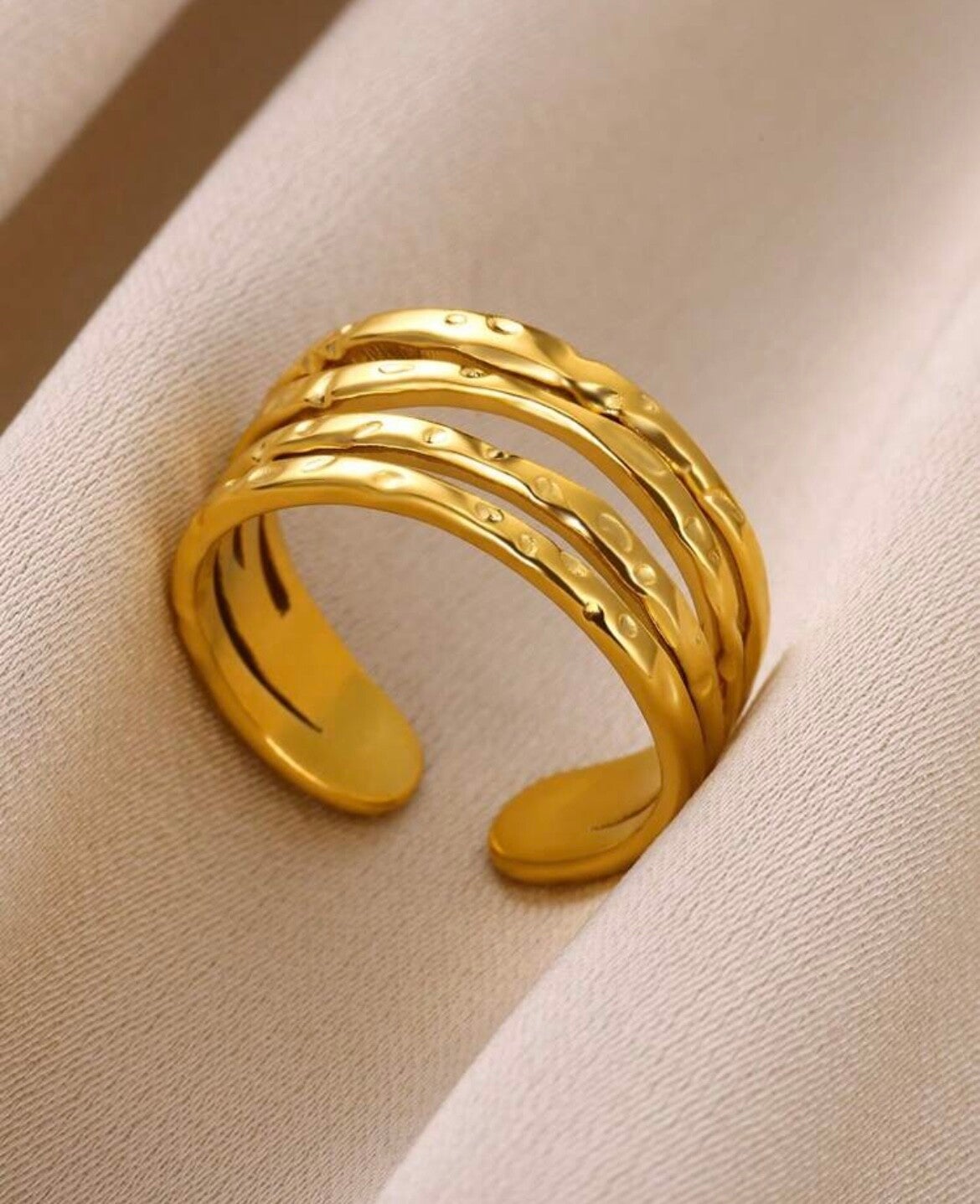 Statement ring goud