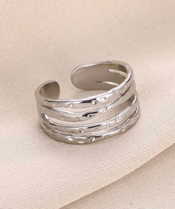 Statement ring zilver