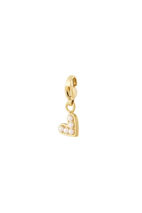 Casual heart charm goud