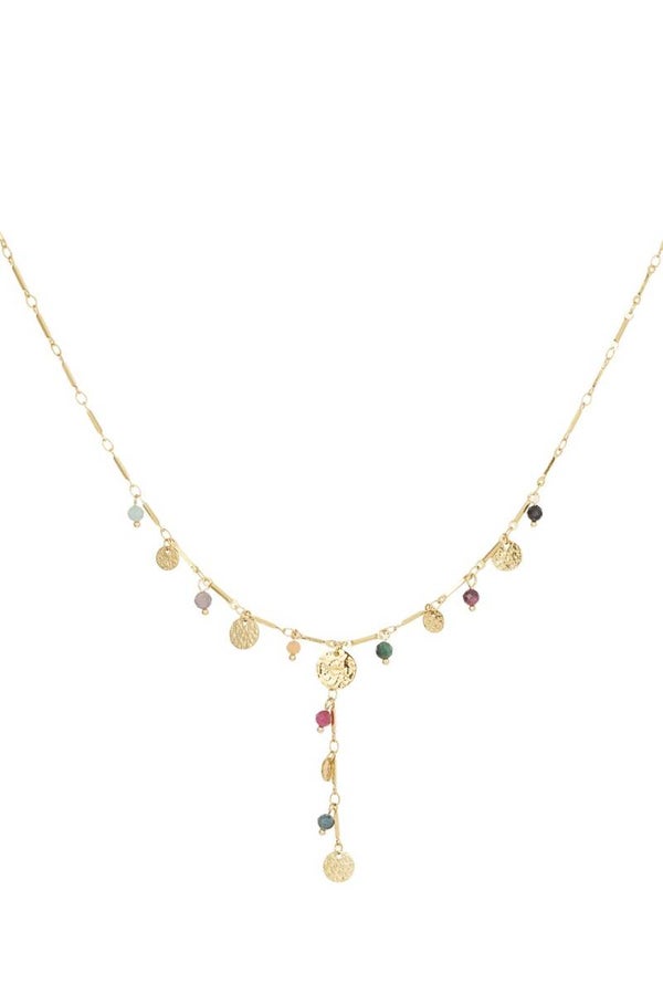 Charmed coins ketting goud