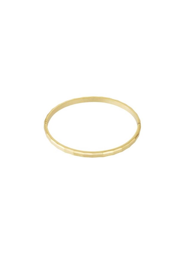 Geometric bangle goud