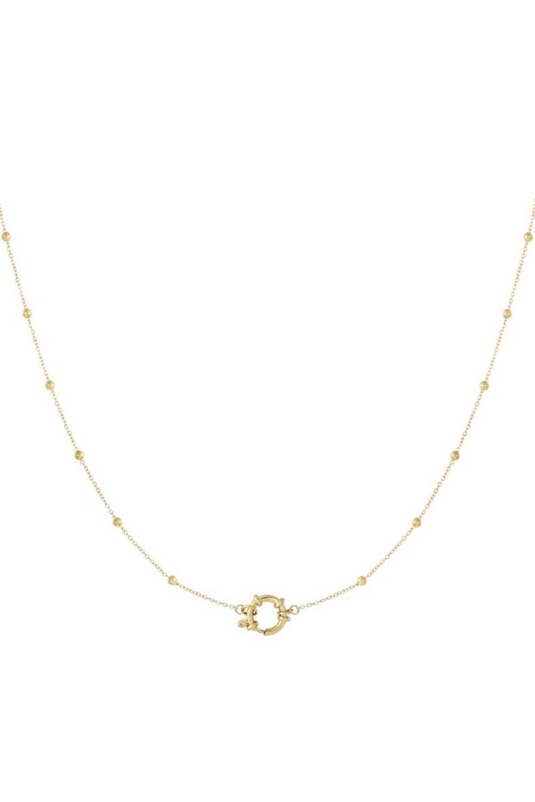 Lock simple ketting goud