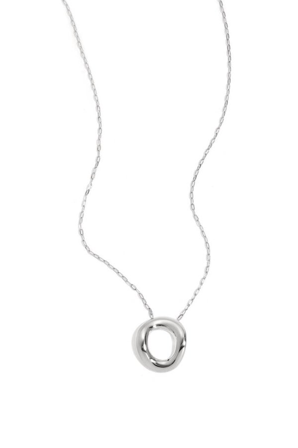 Circle ketting zilver