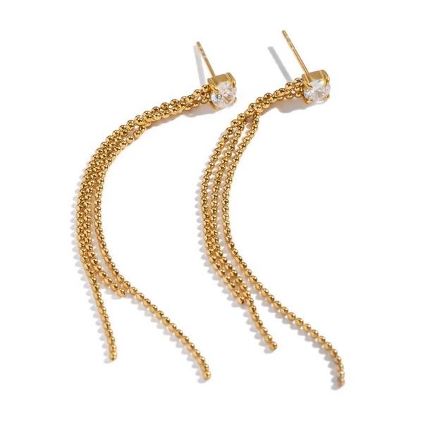 Sparkle oorbellen goud