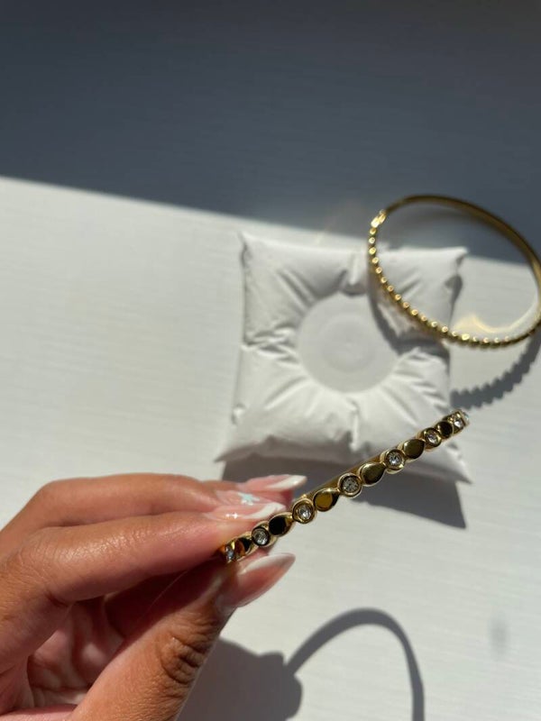 Drop it bangle goud