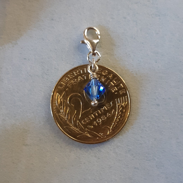Charm Mr Blue ou Light Saphir