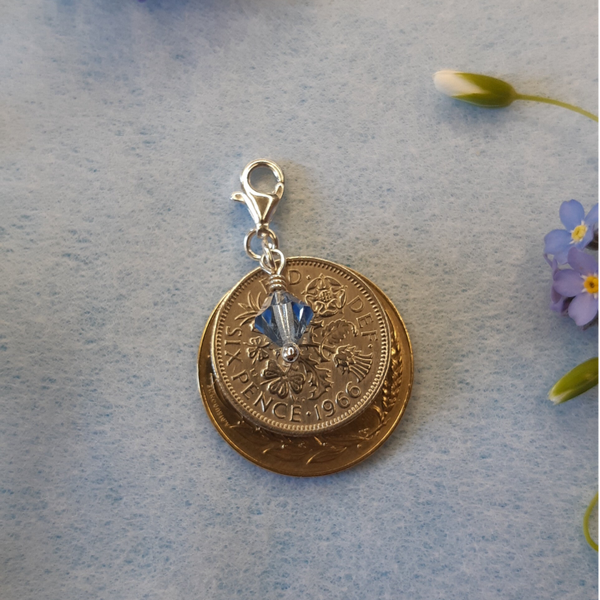 Charm Mr Blue Light & 6 pence