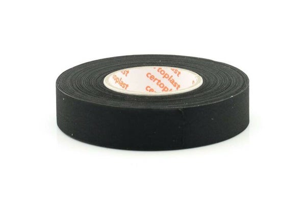 Textiel isolatie tape met lijmlaag 19mm x 25m Black