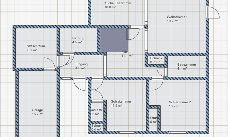 Grundriss Villa Hugo EG