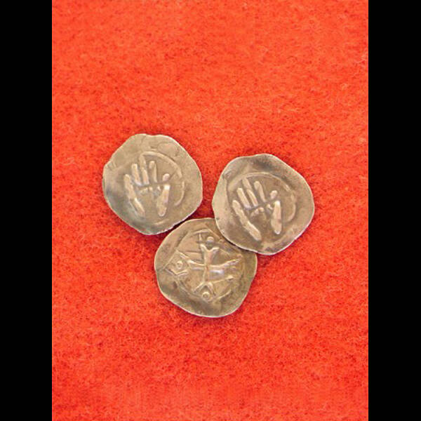 Geld Silber Heller 14. Jahrhundert