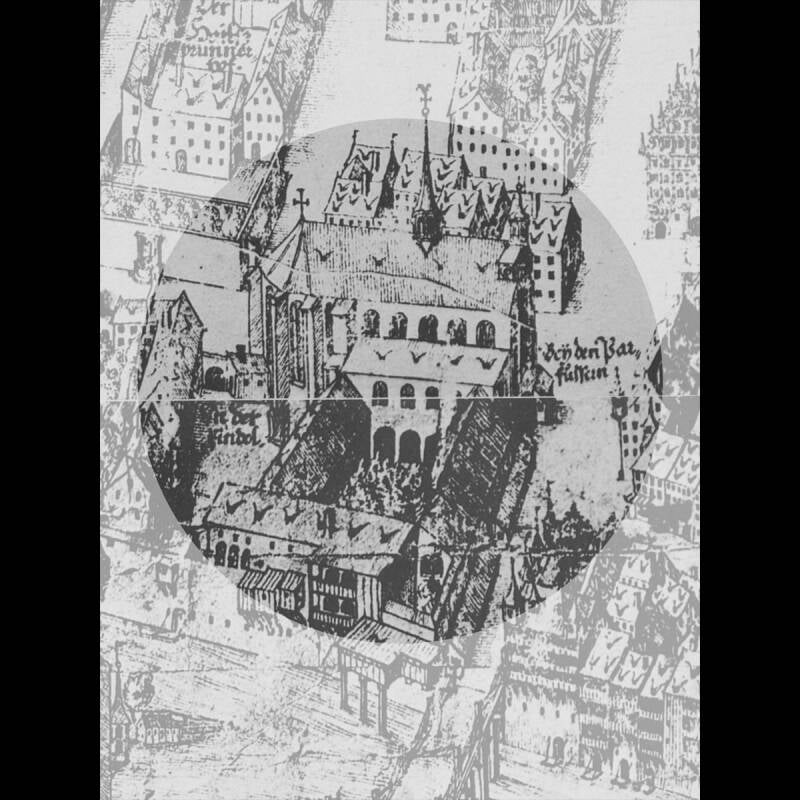 Franziskanerkloster im Braunschen Prospekt von 1608