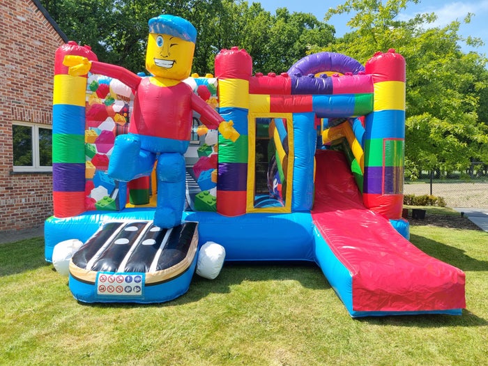 Springkasteel Legoman multiplay