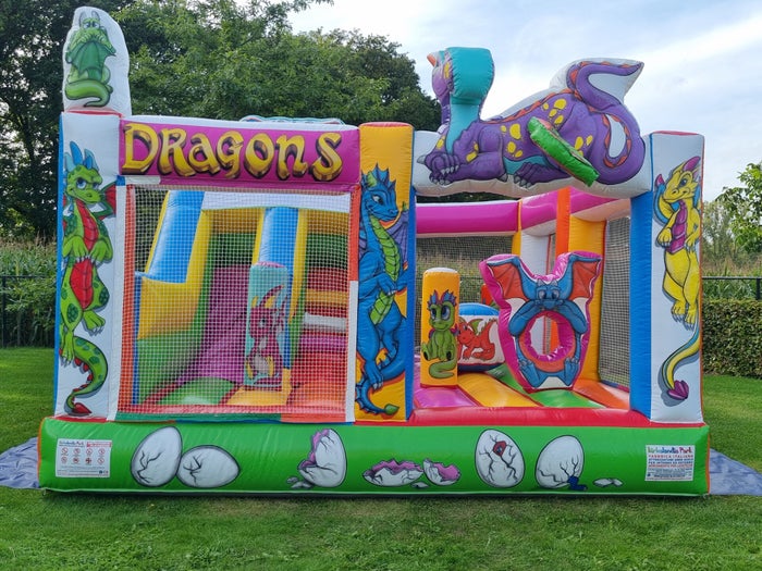 Springkasteel Dragons voor kleuters
