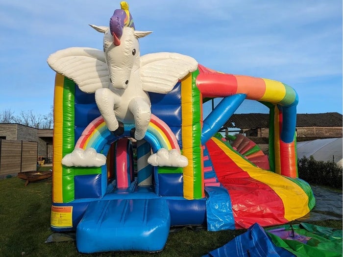 Springkasteel Unicorn multiplay