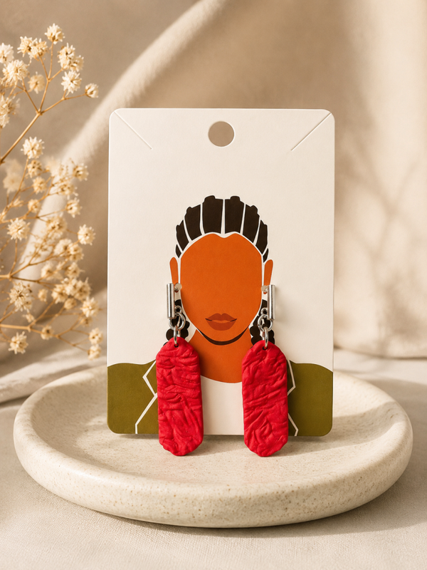 Raise you Red earrings