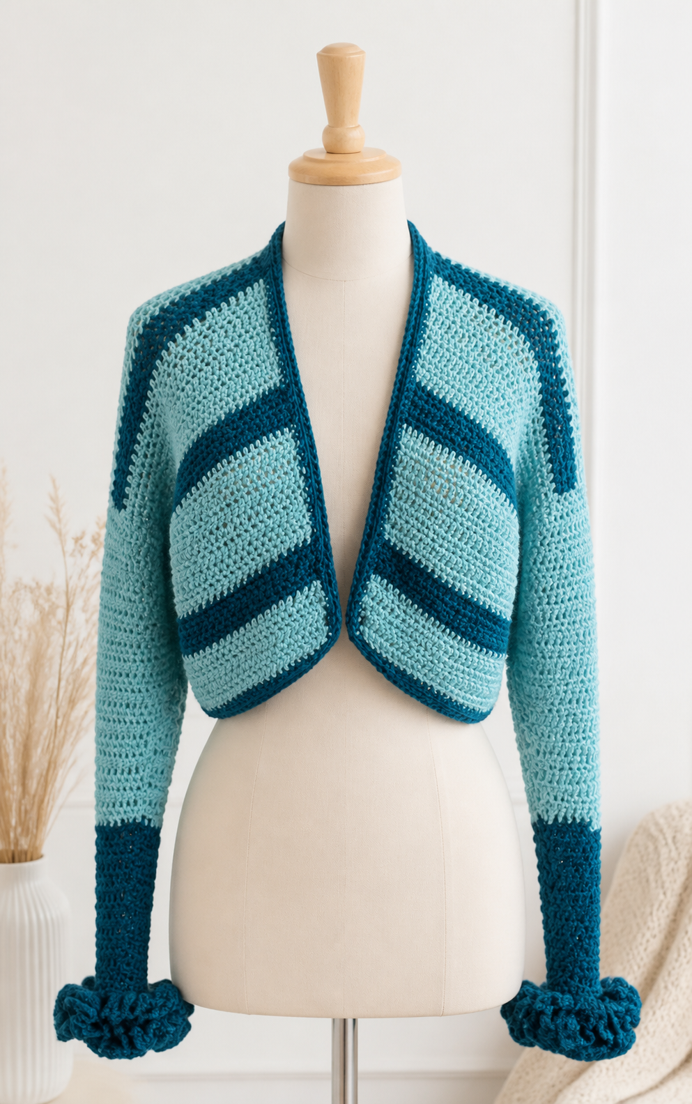 Two Face Cropped Cardigan