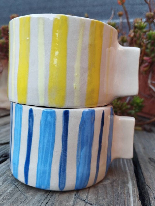 Mug color rayures