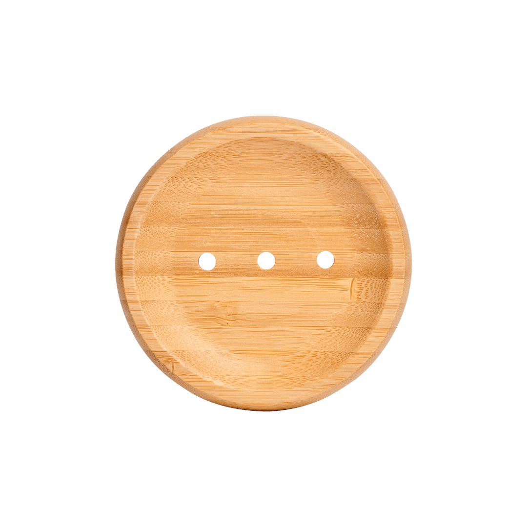 Blokzeep Bamboe zeephouder rond groot