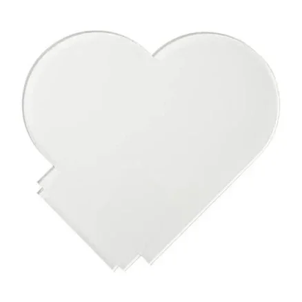 Acryl Hart op ledlicht standaard.