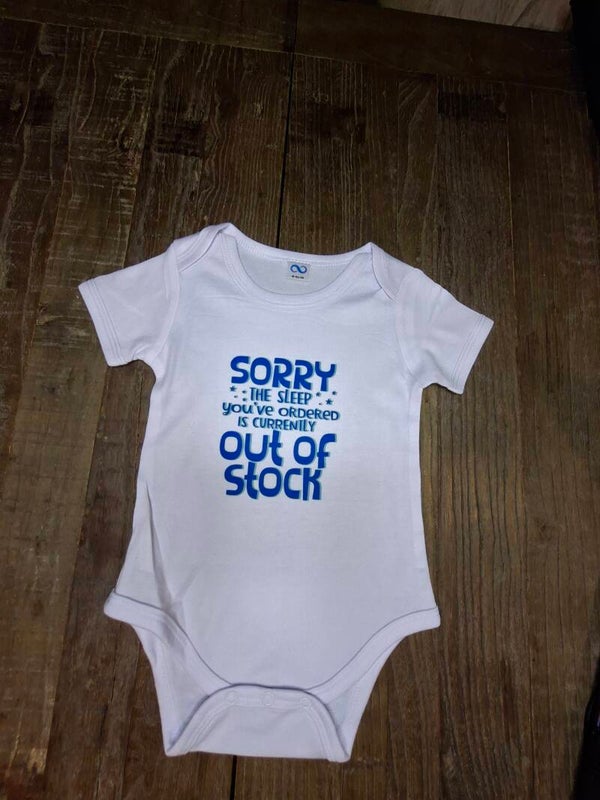 Rompertje "Sorry The sleep you ordered is currently out of stock"
