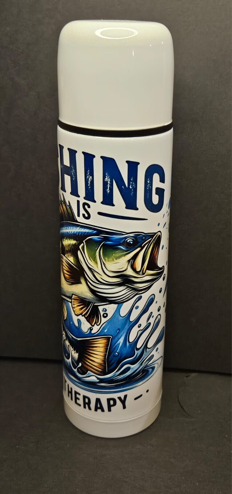 Thermosfles Fishing is my therapy