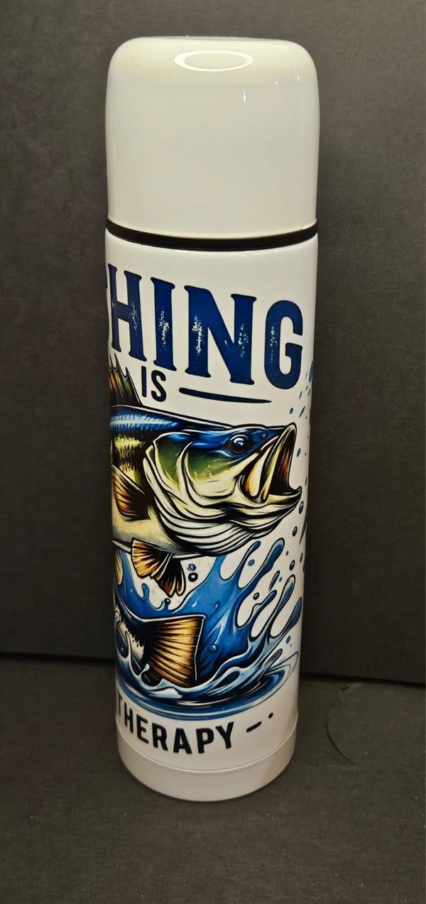 Thermosfles Fishing is my therapy