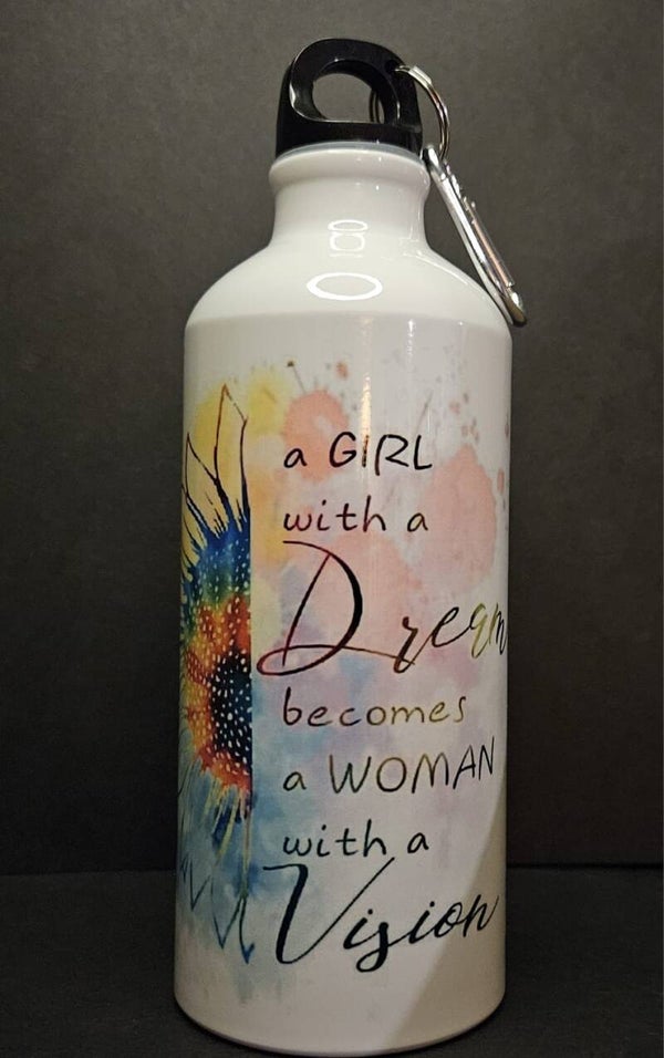 Waterfles Girl with a vision
