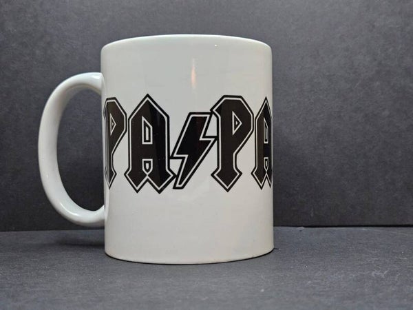 Beker PAPA rockstijl