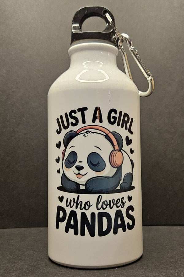 Waterfles Just a girl who loves pandas