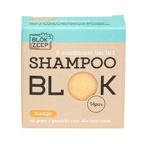 Blokzeep Shampoo blok en conditioner bar in 1  Mango voor alle haartypes
