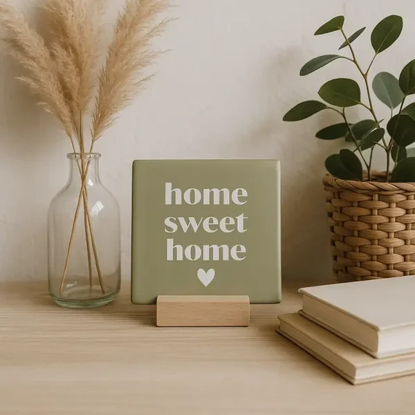 Artige tegel Home sweet home